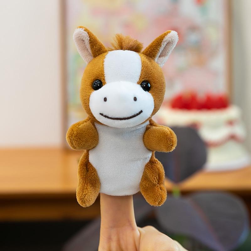 Cartoon Animal Finger Puppet Set: Plush Toy for Parent-Child Interaction & Storytelling