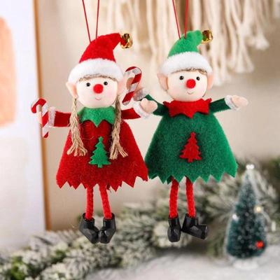 Noel Ağacı Yaratıcı Sevimli Dekoratif Bebek Kolye Peri Bebek Çift Noel Dekoratif Malzemeleri Kolye Hediye