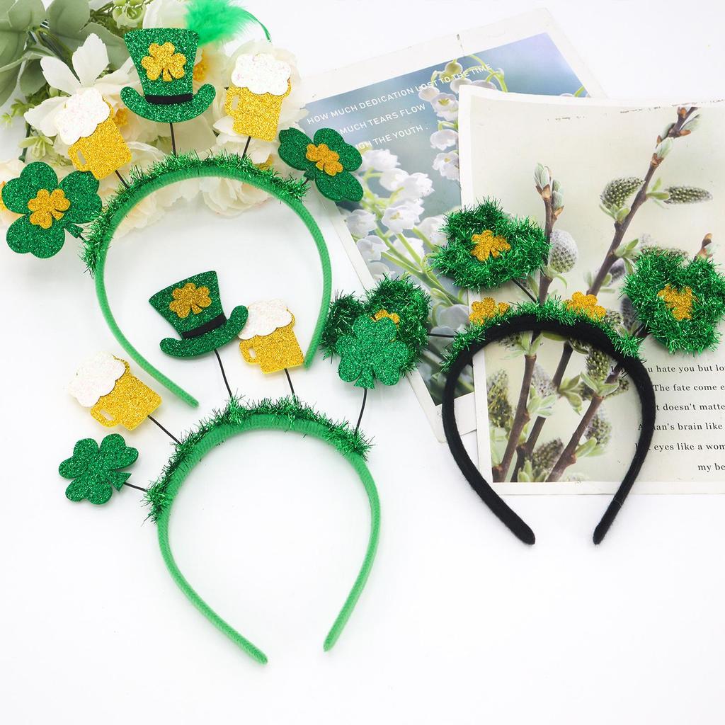 St. Patrick's Day Shamrock Headband for Irish Party Celebrations