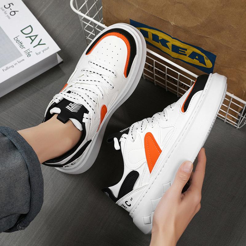 Fashion Men Sneakers Casual Shoes Men's Lace Up Platform Running Shoes Tennis Trainer Shoes for Men Outdoor Male Thick Bottom Skate Shoe