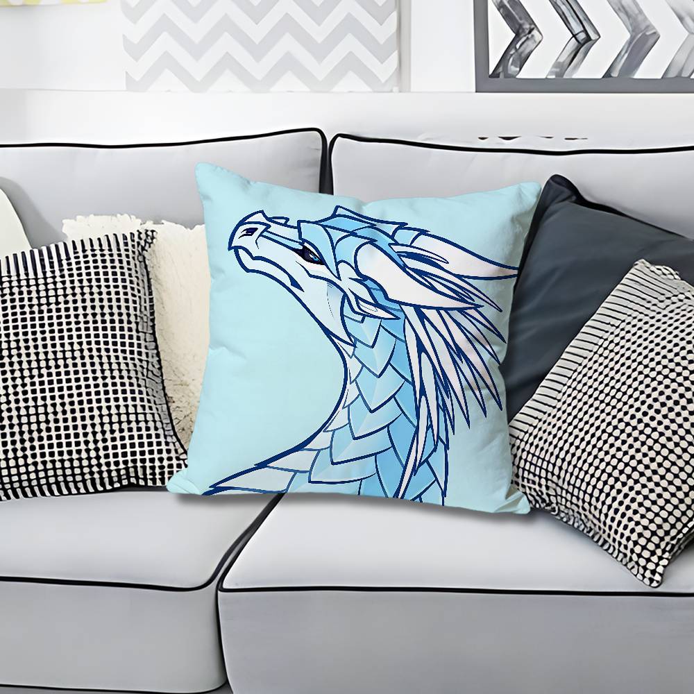 WWings of FFire Dragon Various Sizes Square Pillow Case For Car Home Bedchamber Decor Custom Valentine gift