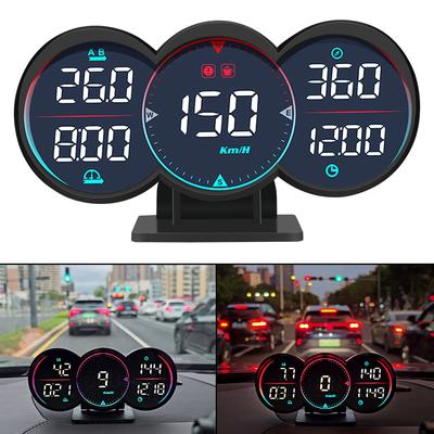 GPS Head-Up Display Speedometer Odometer Car Water Oil Temp Alarm G17 HUD Overspeed Diagnotstic Speed Meter For All Car