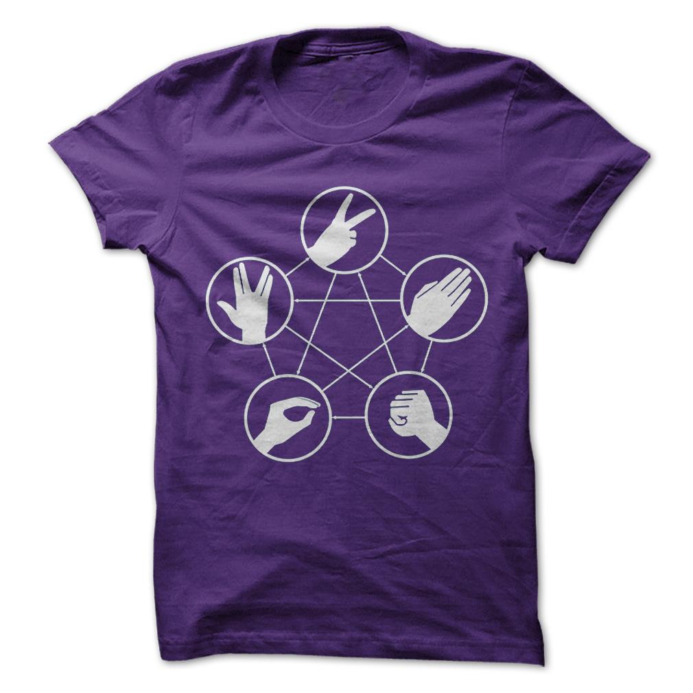 

Rock Paper Scissors Lizard Spock - Funny T-Shirt 100% Cotton Big Bang Theory 4XL