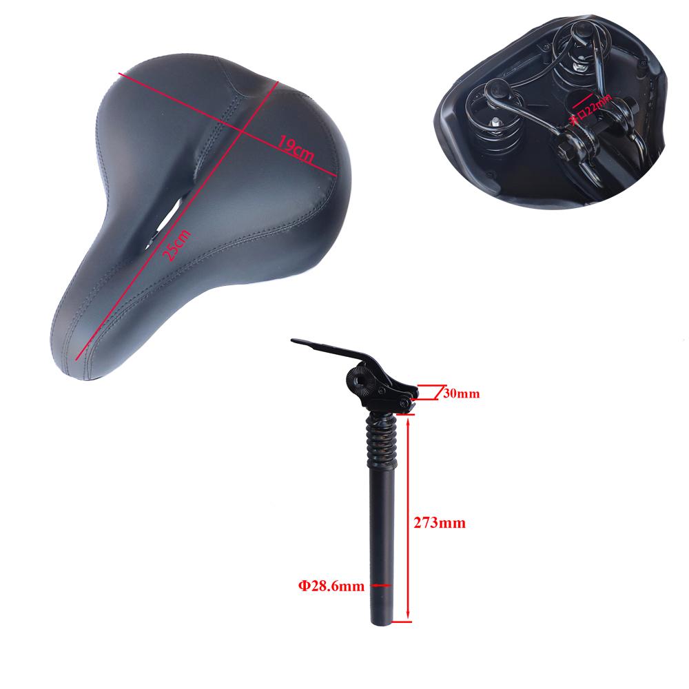 Height Adjustable Saddle for Electric Scooter Foldable Shock-Absorbing Folding Seat Chair Electric Scooter Seat Accessories