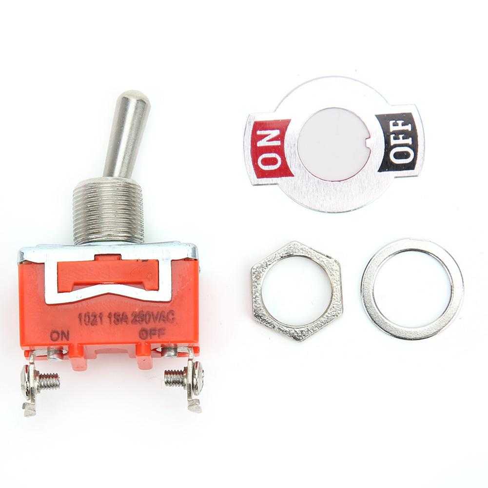 

10PCS E TEN1021 AC 250V 15A Mini Toggle Switch ON OFF 2 Position 2 Pin Toggle Switch