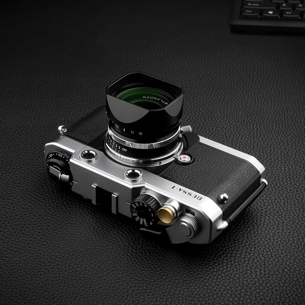 Haoge Square Metal Lens Bayonet Hood for Voigtlander 35mm F2, 35mm F1.5, 28mm F2.0 Type I & II Ultron Aspherical Vintage Line Leica VM Mount Lenses (L
