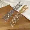 Beads C-shaped Ear Clip Long Chain Ear Buckle Fashion Tassel Ear Clip  Gift