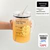 Copo de Vidro Resistente ao Calor de 1000ml com Alça, Grande Capacidade para Casa/Escritório, Ideal para Preparar Chá Verde e Beber Água, para Homens.