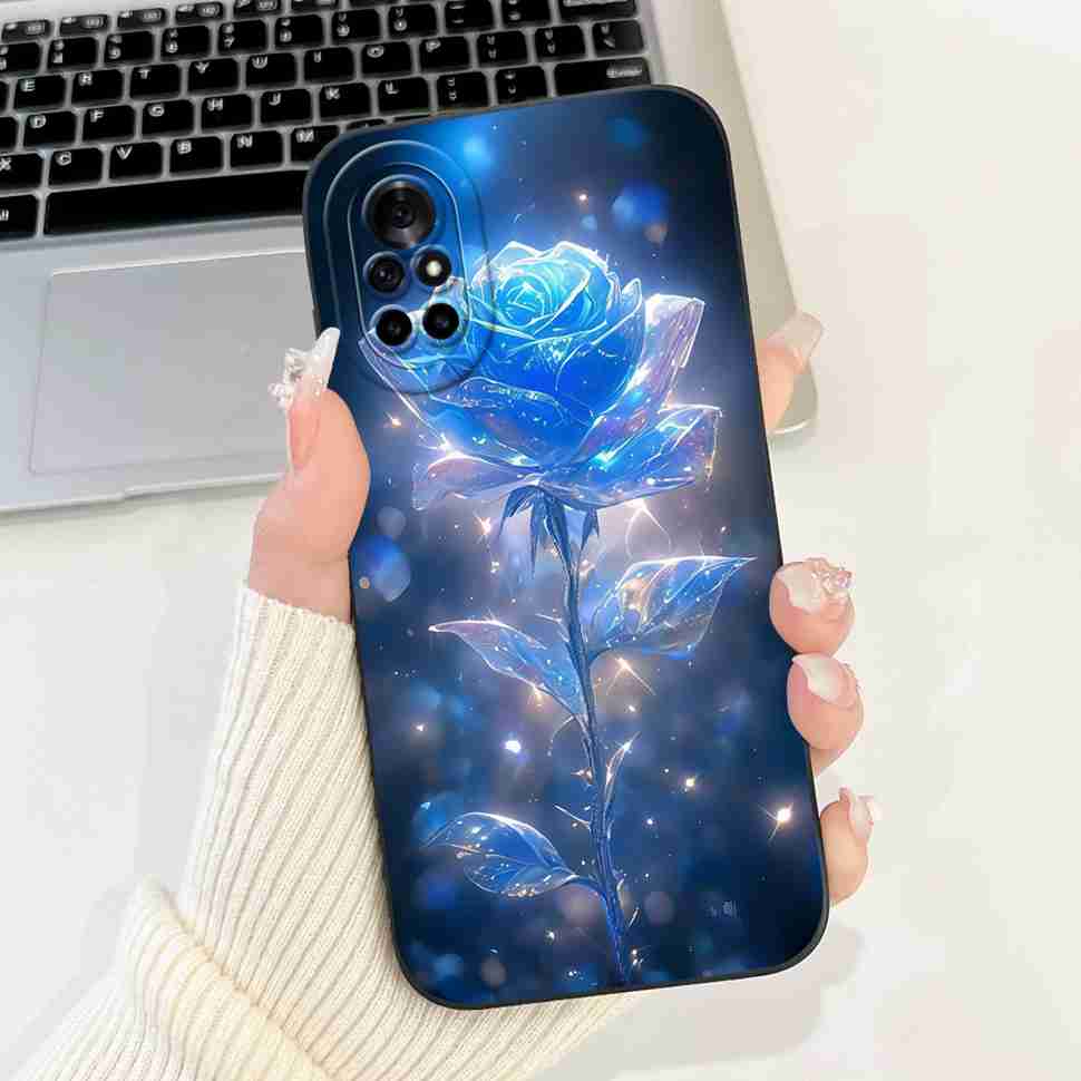 For Huawei Nova 8 Case Cute Painted Cover Soft Silicone Case For Huawei Nova 8 8i 8E Back Cover TPU Fundas Shockproof Bumper