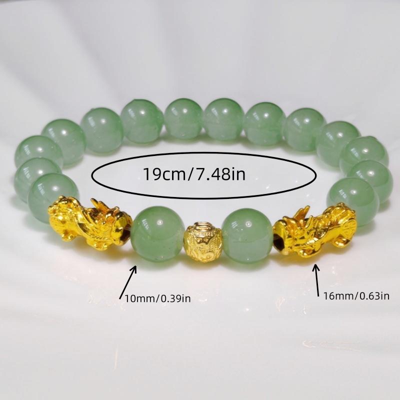 10mm Pixiu (mytisk varelse) armband, en vintage och elegant design, lämplig för både män och kvinnor, en idealisk gåva till familj och vänner.