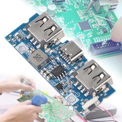 Micro/Type-C Lithium Battery Charger Board DIY USB Power Bank Board USB 5V 2.4A Mobile Power Bank Module Dual USB For Phone DIY