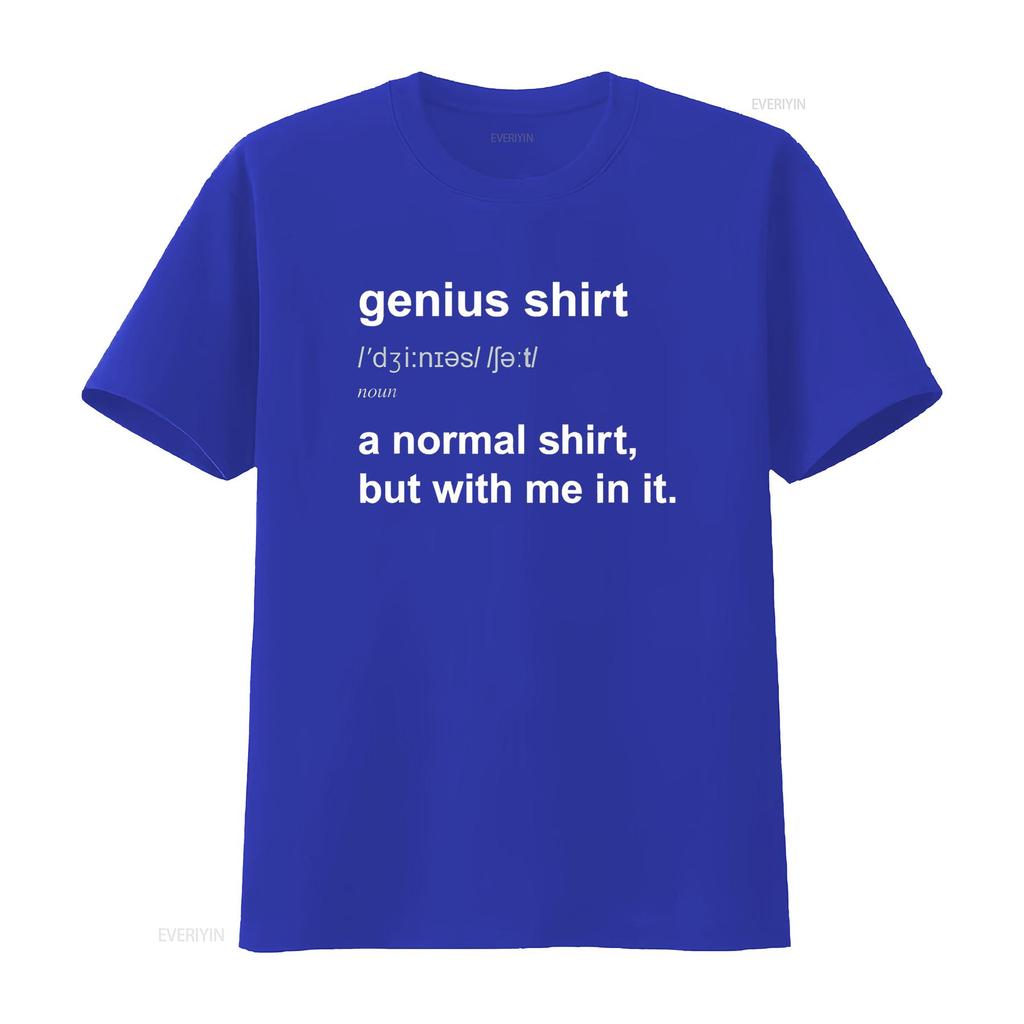 Lustiges Genie T-Shirt Intelligentes Gehirn Humor Kluger Witz vintage Gewaschen Dehnbar Lässig Vielseitig Leicht Stilvoll Weich