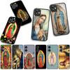 Cover for Samsung Galaxy S25 S24 S22 S23 FE Ultra Plus A56 A05 A06 A15 A16 A55 S7 Edge + Case Virgen de Guadalupe Mary Madre