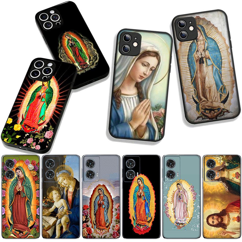 Cover for Samsung Galaxy S25 S24 S22 S23 FE Ultra Plus A56 A05 A06 A15 A16 A55 S7 Edge + Case Virgen de Guadalupe Mary Madre