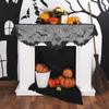 Spider Web Bat Shaped Cloth Shawl Cute Fireplace Mantel Scarf Fireplace Towel  Office