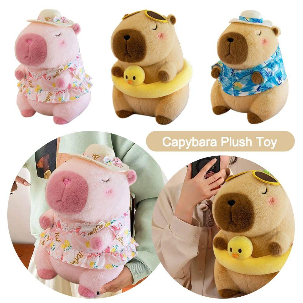 Beachwear Capybara Plush Toy Simulation Animal Doll New Capybara Doll Birthday Gift