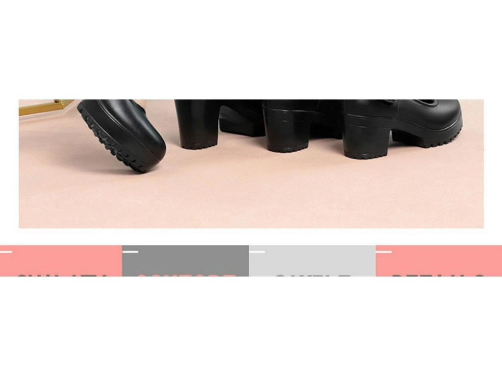 Mom's Leather Cheongsam Dance Shoes: Spring/Summer, All-Match, Thick Sole & Heel, Single Buckle