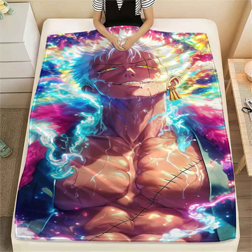 

Luffy Convenient Carry Printed Blanket, Flannel Blanket Great for Outdoor Travel, Picnic and Indoor Leisure.-TING 75x90cm