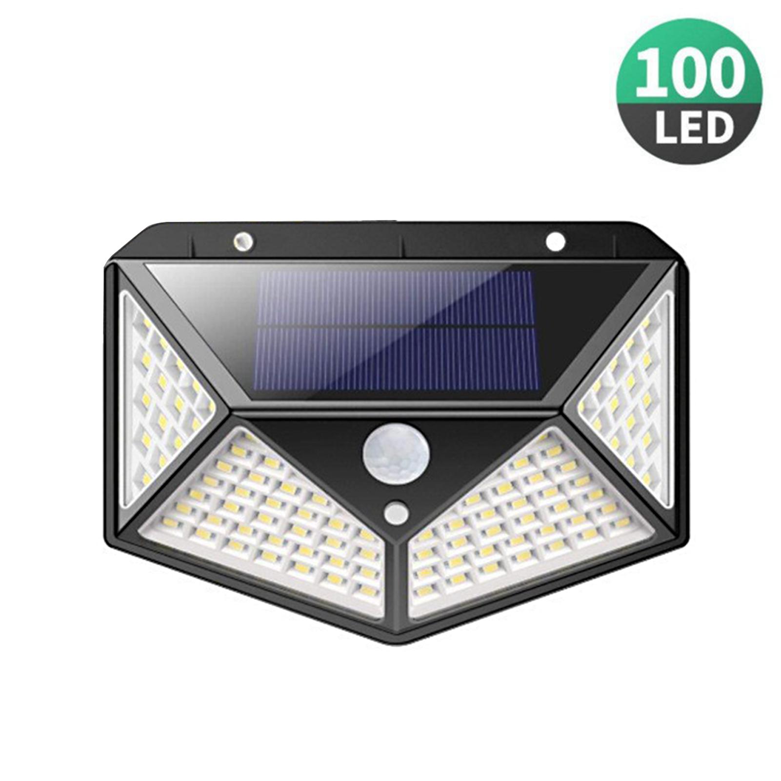 

Solar Wall Light Motion Sensor100LEDs Outdoor Waterproof Solar LED Wall Lamp PIR Solar Powered Landscape Path Lights Auto On/Off белый