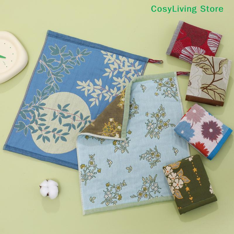 1Pc Pure Cotton Towel Pure Cotton Square Towel Kitchen Towel Cotton Gauze Pure Cotton Dishcloth Tea Towel Home Restaurant