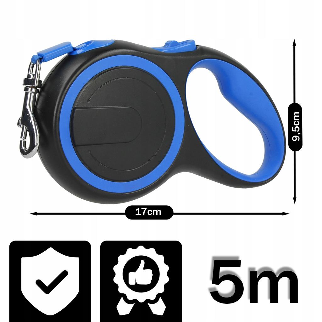 [PACZA] Automatic Dog Leash up to 20kg with Lock 5m D1100