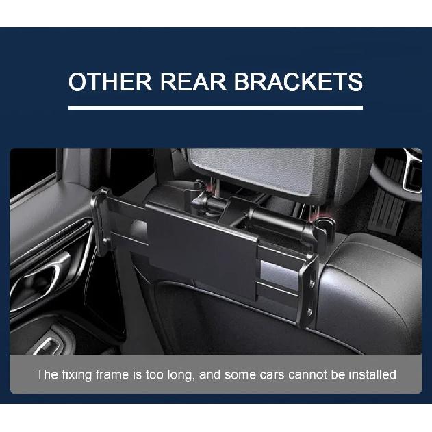 SEAMETAL Upgraded Car Headrest Phone Holder Telescopic Anti Shake Auto Table Holder Smartphone Mount for 4-12.9 Inch iPad iPhone