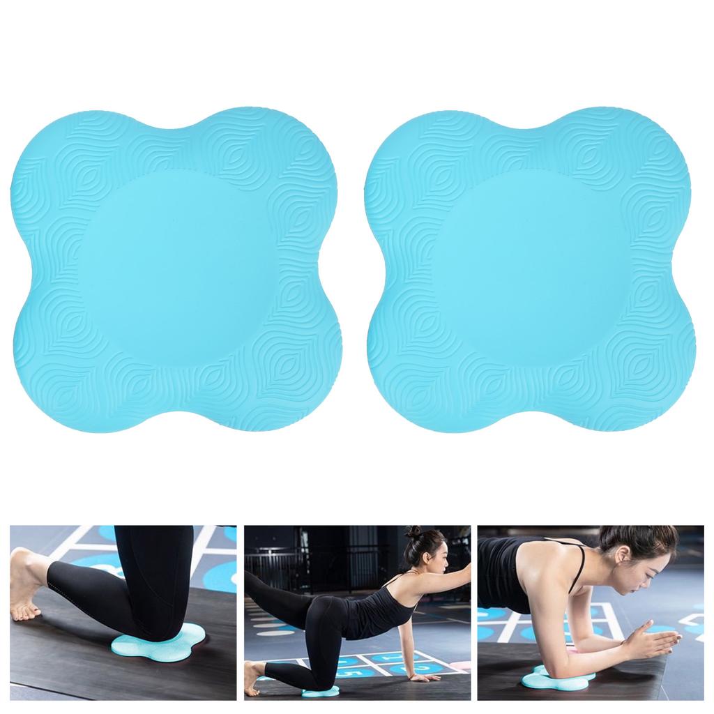 2pcs Yoga Knee Pads Support Cushion Mats Wrist Elbow Protective Pad for Fitness Exercise