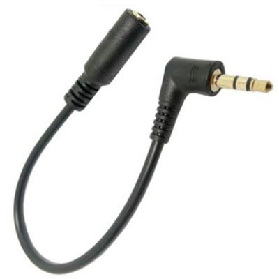 2pcs 90 Degree Right Angled 3 5mm 3 Pole Audio Stereo Male To Male Female Extension CableGood Product