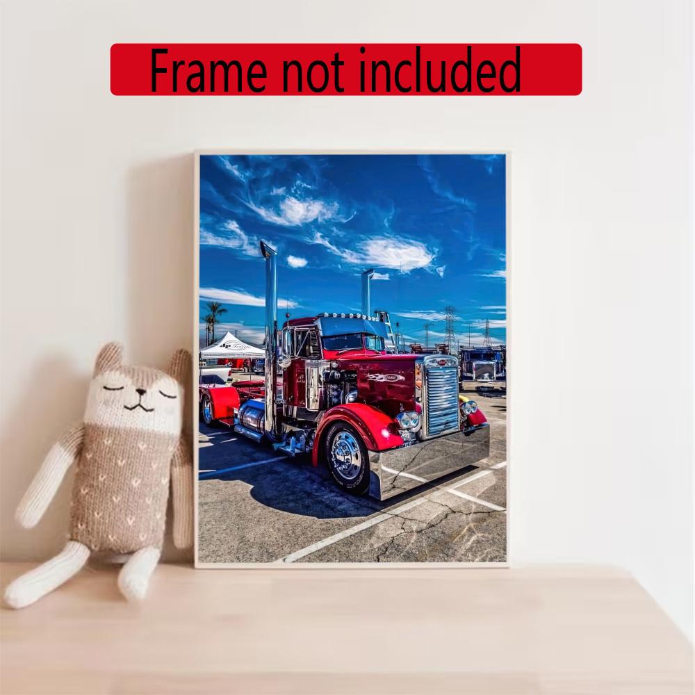 Kenworth 5D Diamond Painting Round Diamond Rhinestones Mosaic Diamond Embroidery Wall Paintings Rhinestones Gift Frameless