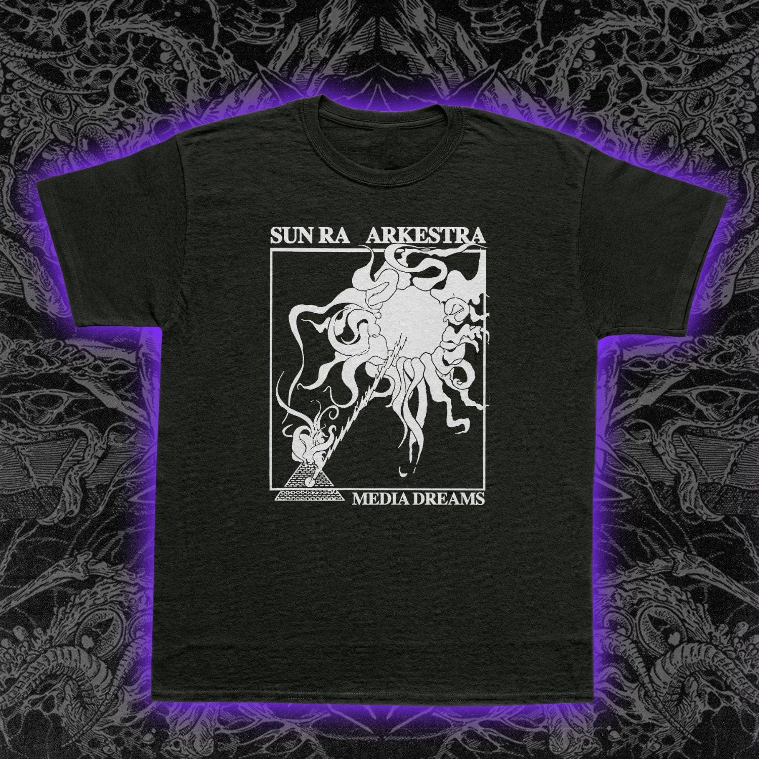 Sun Ra Arkestra Media Dreams T-Shirt Mens Womens Tees Top Jazz Avant-Garde Tee New S-5XL 3XL