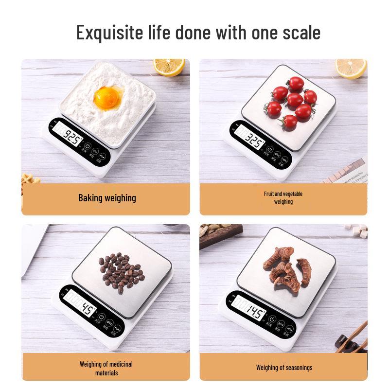 High-Precision Kitchen Electronic Scale for Baking, Compact Gram-Weight Measurement, Premium Home Use.