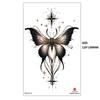 Black Butterfly Owl Sunflower Set Water Transfer Simulation Temporary Tattoo Sticker