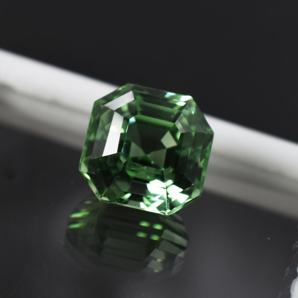 Natural Bluish Green Sapphire Loose Gemstone Montana Square Shape 10.60 ct September Birthstone Gift