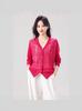 2026 Spring/Summer Korean Style Plus Size Women's Hollow Knit Cardigan Sweater