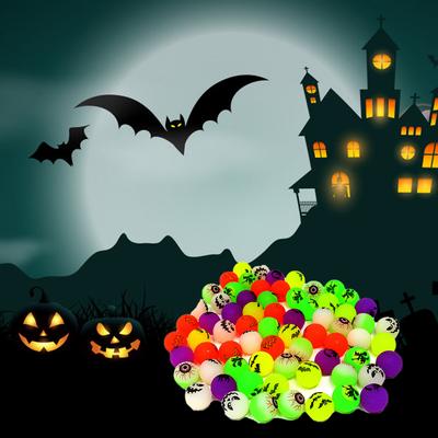 Random Color 10/20 PCS Halloween Glowing In The Dark Bouncy Balls Halloween Party Favors Halloween
