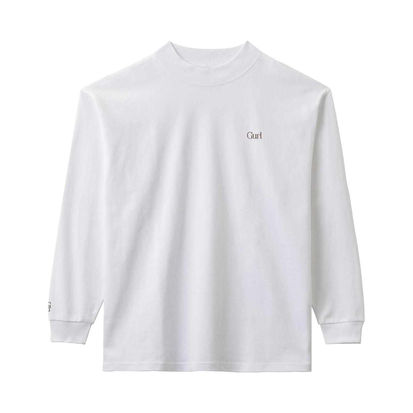 Kalong Golf Mock Neck Long Sleeve T-Shirt (White) L