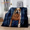 Cartoon French Pit Bull Dog Pet Soft Plush Blanket,Flannel Blanket Throw Blanket for Living Room Bedroom Bed Sofa Picnic Cover