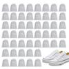 50 Pezzi Sacchetti Antipolvere per Scarpe in Tessuto Non Tessuto con Coulisse - Copriscarpe Anti-Ingiallimento Anti-Polvere per Viaggi, Organizzazione Armadio, Stoccaggio Biancheria e Regalo