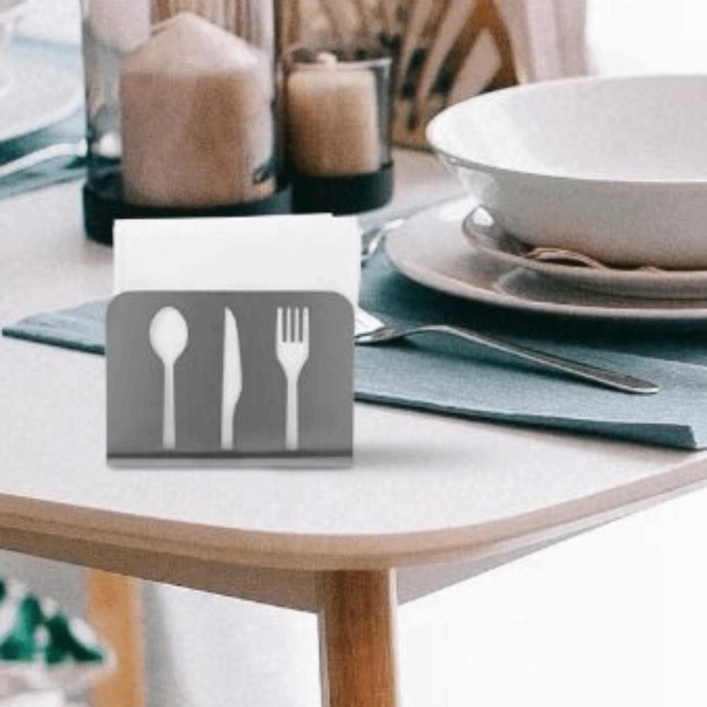Stainless Steel Napkin Container Rustproof Napkin Storage Rack Modern Napkin Stand Hotel Use