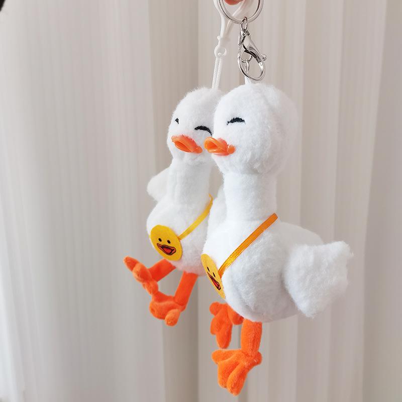 Cartoon Oil Duck Doll Pendant Cute Doll Doll Schoolbag Keychain Hanging Small Gift Plush Toy