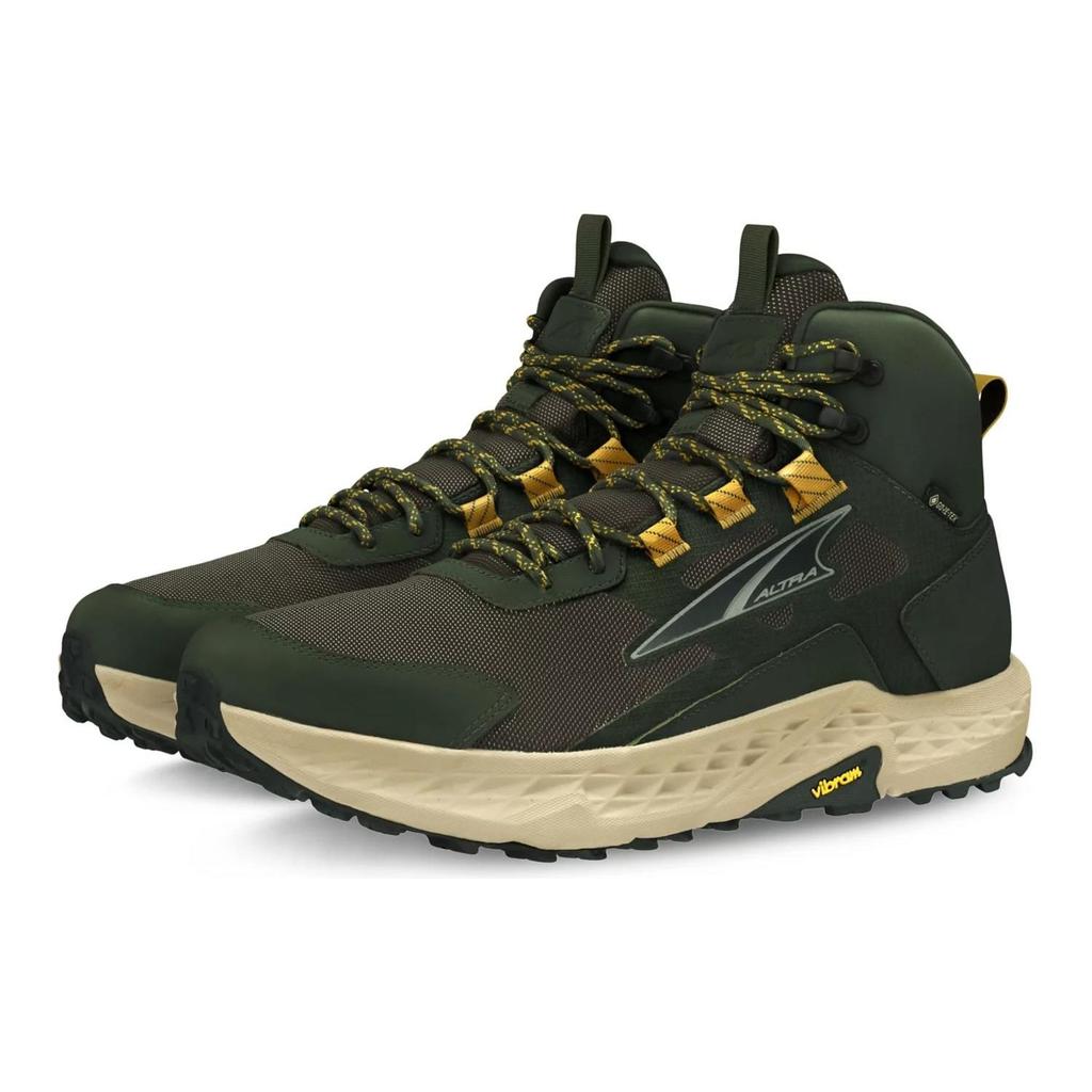 Altra Timp Hiker Gtx Durable Shock Absorption Short Boots Men boots Olive-Green AL0A85P7315