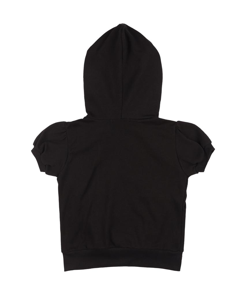 FANCY CLUB Puff Round Scarf Hoodie (Black)_F25Qb081