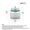 M30x1.5 Motorcycle Fuel Tank Caps With 0-200℃ Oil Temperature Gauge Pointers Dial Meter Black/Silver Gauge