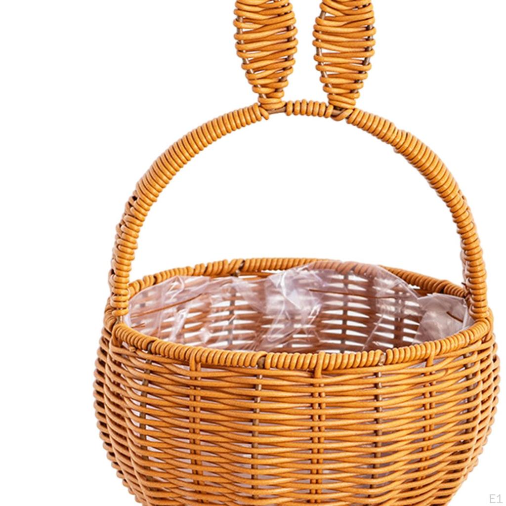 Easter Eggs Candies Gift Storage Basket 18x28cm Cute Decoration Multifunctional for Egg