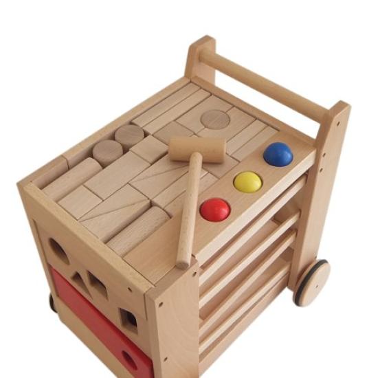 Wooden Joyful Wagon [Japanese Toys]