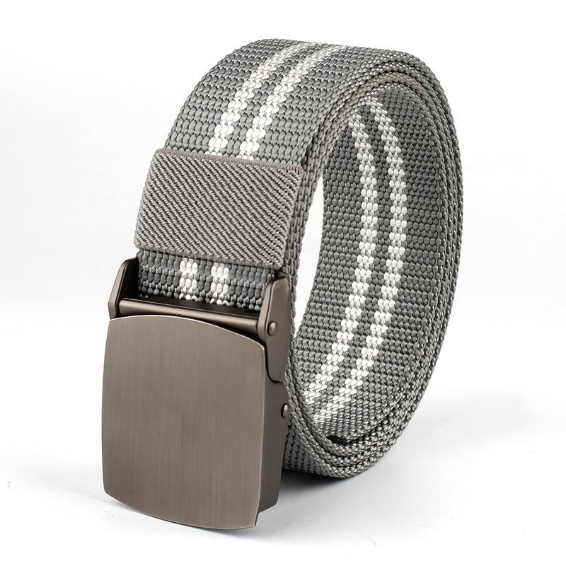High Quality Belt Nylon Canvas Metal Automatic Buckle Army Outdoor Hunting Webbing Jeans Tactical Belts For Men Male Fashion