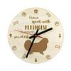 Pekingese, Pekinese, Peke - Clock with Dog, Wooden Clock with Engraving, Personalised Clock by