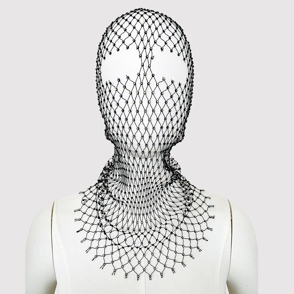 

Стразы Сетка Головной платок и Алмазная Маска - Модная праздничная шляпа для вечеринки и Заявление о моде. One Size