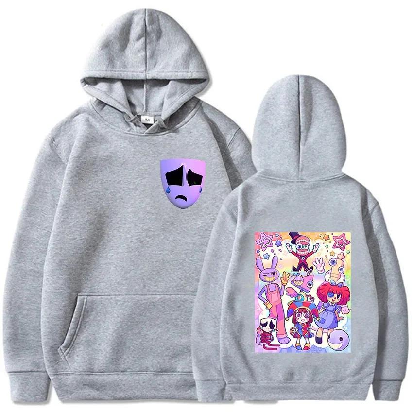 Hanoracele Amazing Digital Circus Femei Harajuku Kawaii Pomni Jax Gangle Kinger Zooble Topuri Hanorace Unisex cu Glugă