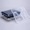 SUNWRAP Disposable 4-Compartment Square Lunch Box with Lid
